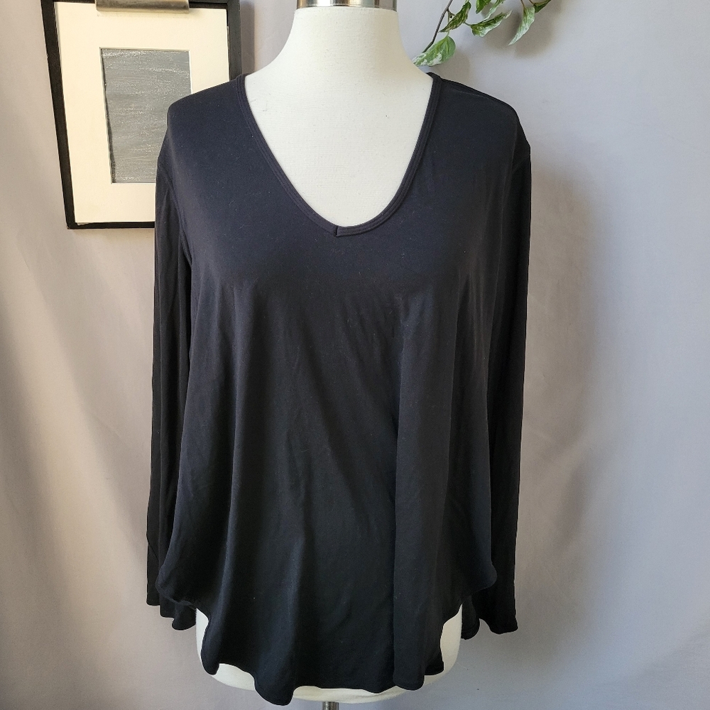 Lululemon‎ Nulu Relaxed-Fit Yoga Long Sleeve Tee Shirt Black 6
